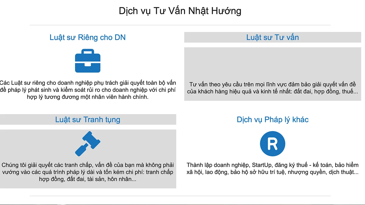 Công ty TNHH MTV tư vấn Nhật Hướng