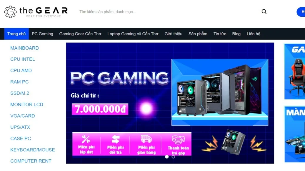 Những Gaming Gear uy tín tại Cần Thơ