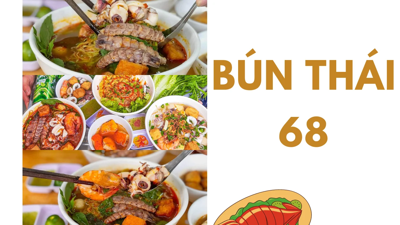 Ăn sáng Cần Thơ tại Bún thái 68