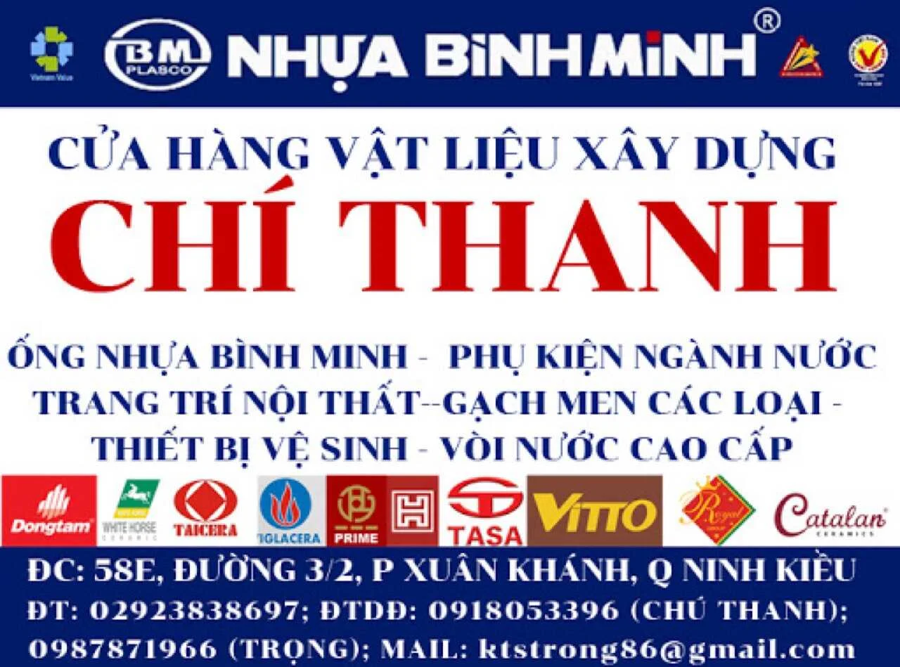 Cửa hàng Vật liệu Xây dựng Chí Thanh - Cửa hàng gạch Cần Thơ tốt nhất