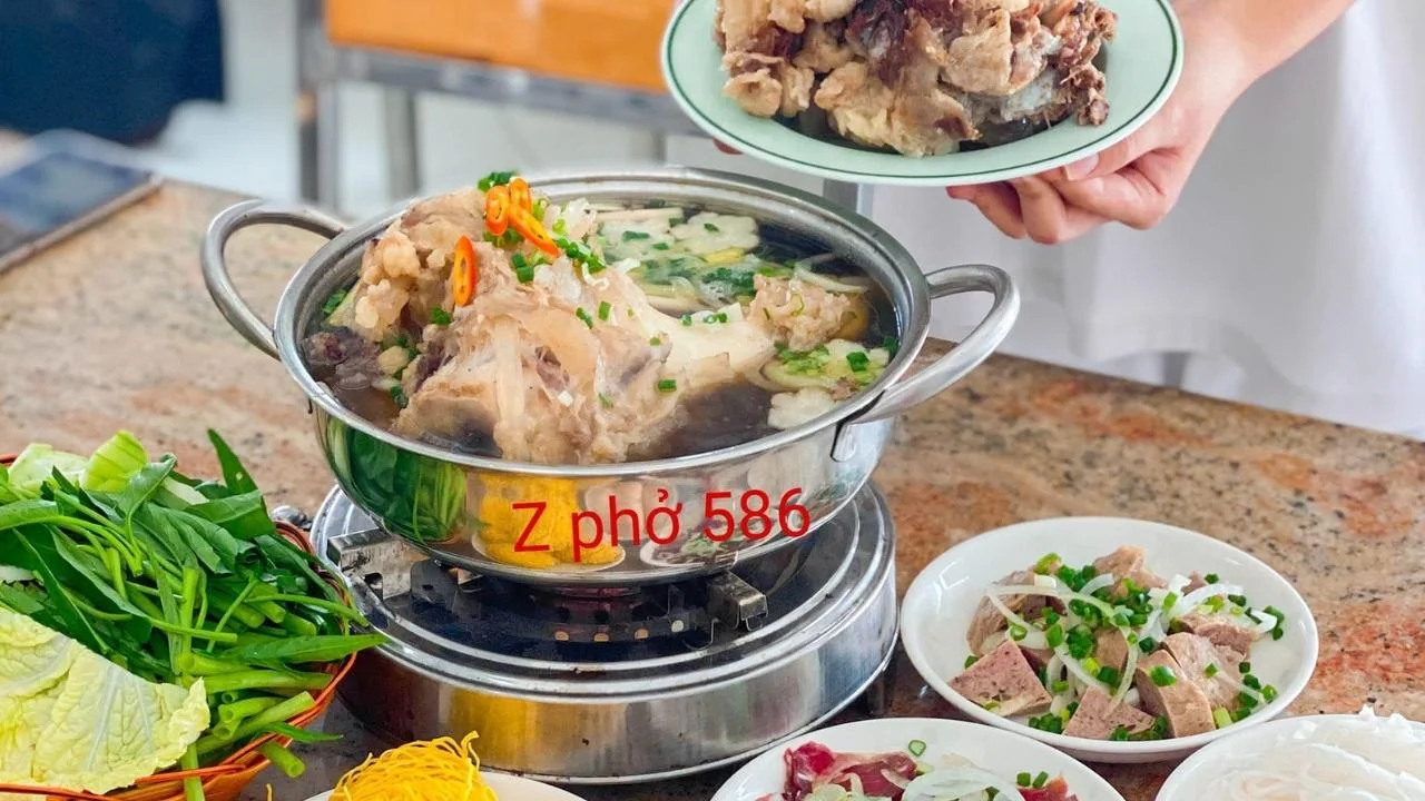 Lẩu bò Phở Z586 - Lẩu bò Cần Thơ ngon