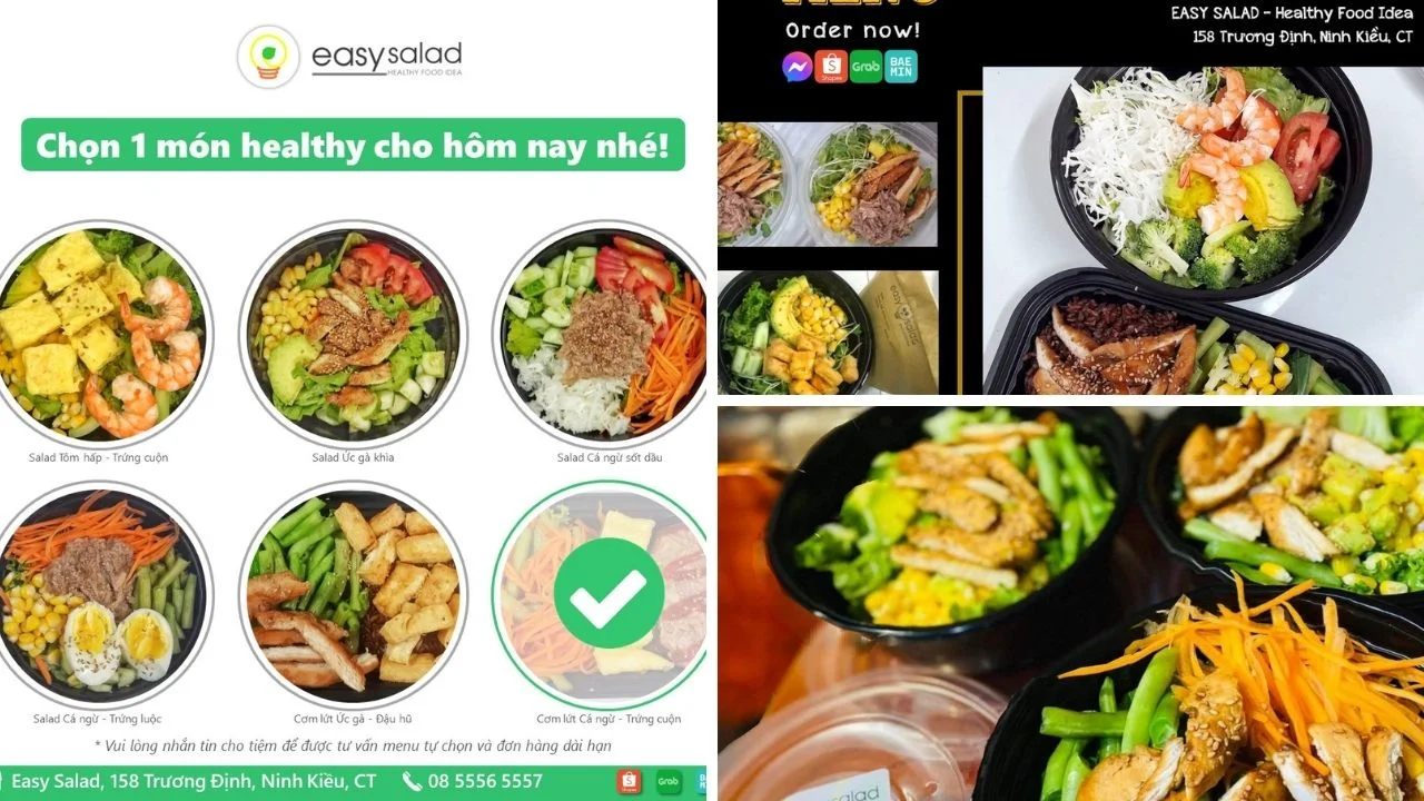 Món ăn healthy tốt cho sức khỏe - Easy salad