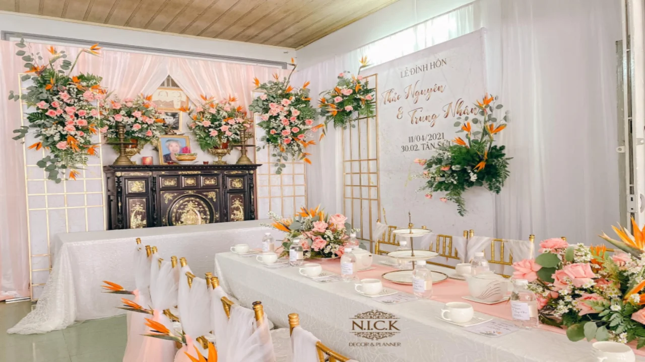 Trang trí tiệc cưới Cần Thơ Nick Decor